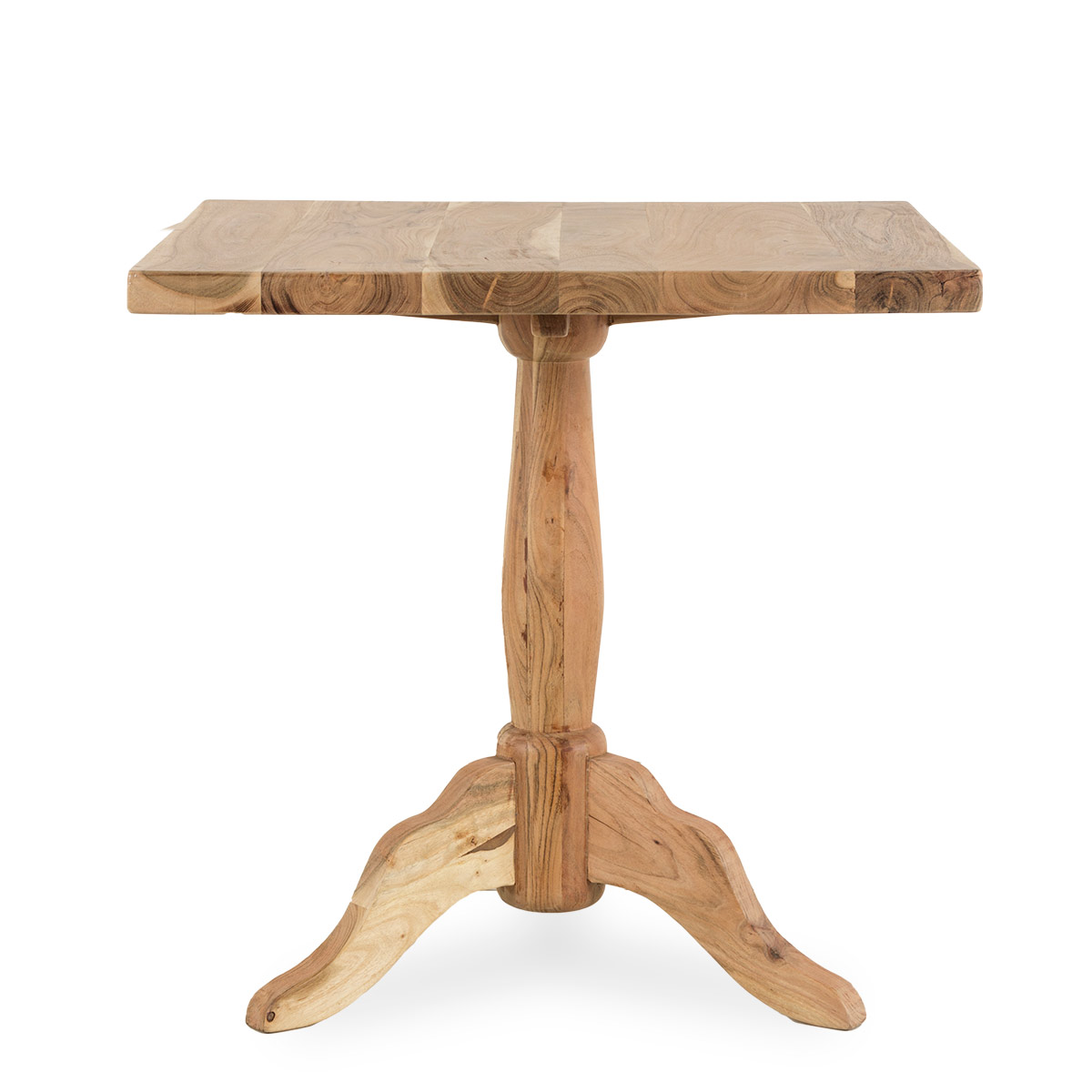 Table carrée bois.