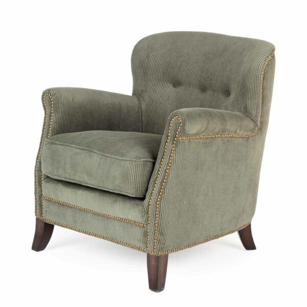 Classic upholstered armchairs.