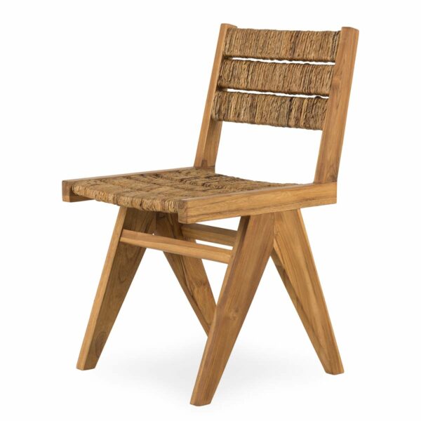 Chaise de design en bois.