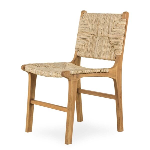 Natural wood chair.