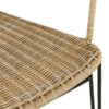 Outdoor chairs in rattan.