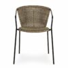 Outdoor rattan chair.