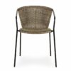 Outdoor rattan chair.