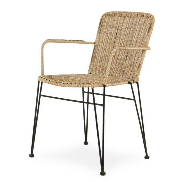 Rattan outdoor chairs Clarise model by Francisco Segarra,