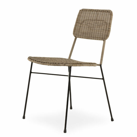 Rattan outdoor chair.