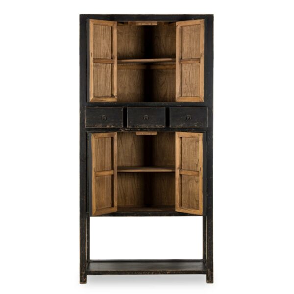 Black wooden cupboard.