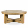 Low wooden tables.