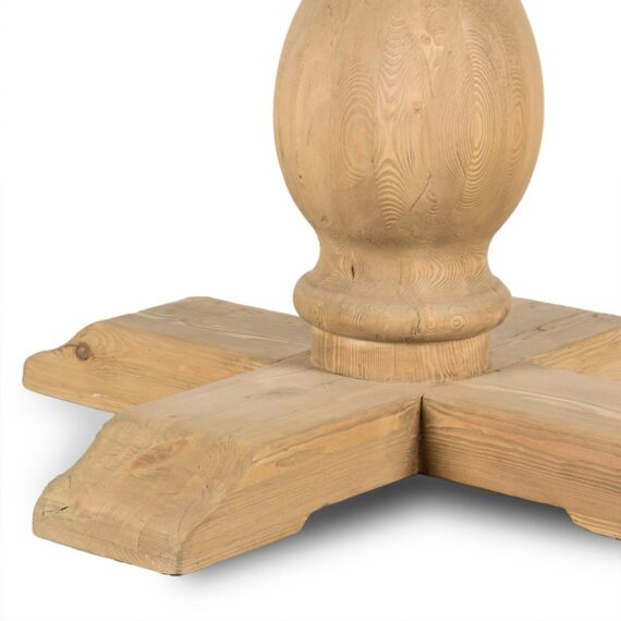 Rustic wood table.