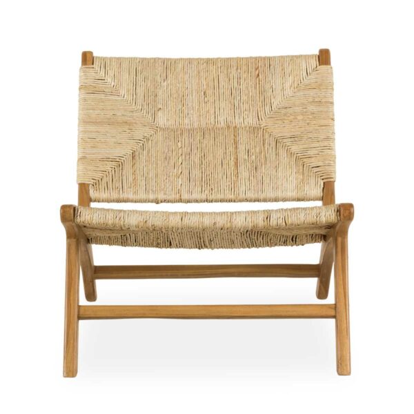 Wooden frame armchair.