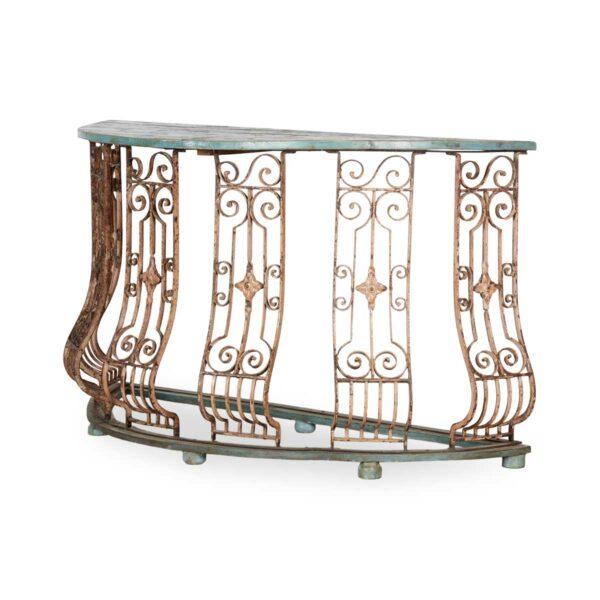 Antique iron table.