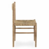 Chaise en bois et rotin.