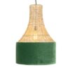 Natural fiber lamp.