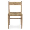 Wood and rattan chair.