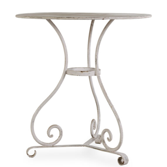 Wrought iron table.