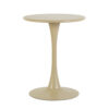 Outdoor table with pedestal leg.