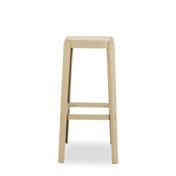 Tabourets extérieurs Gery beige.