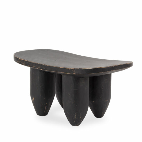 Black side table.