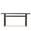 Rustic console tables.