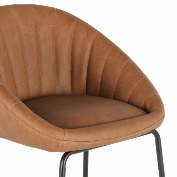 Leatherette stool.