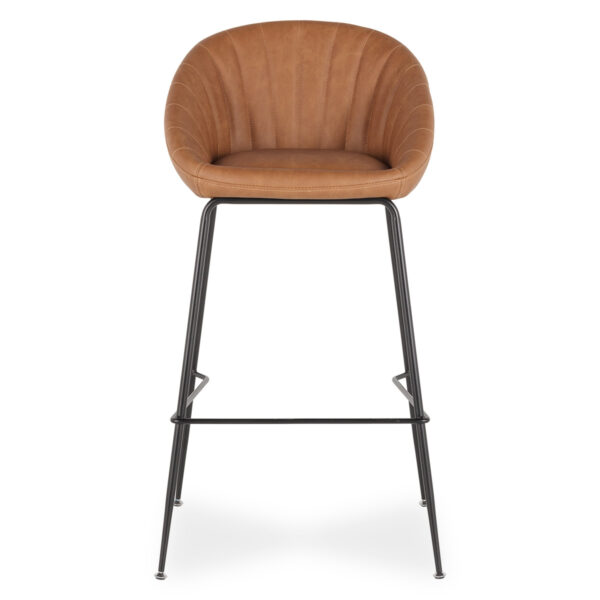 Leatherette stools.