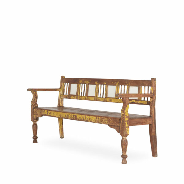 Antique wooden bench.