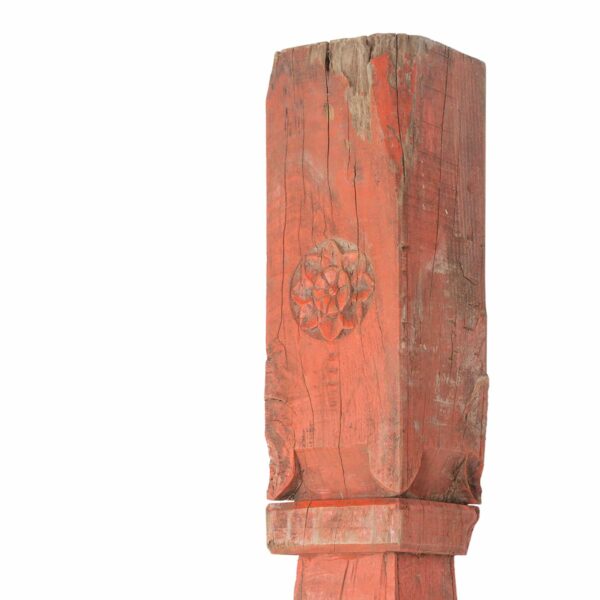 Indian wooden column.