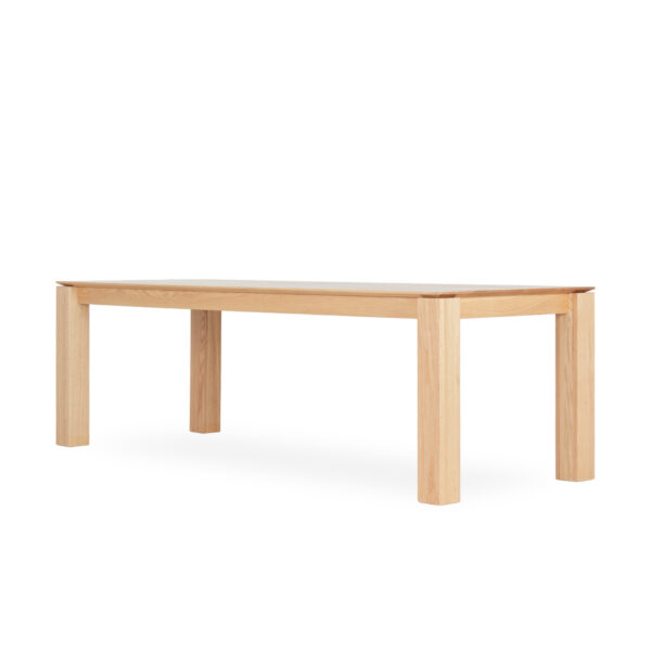 Rectangular oak tables.