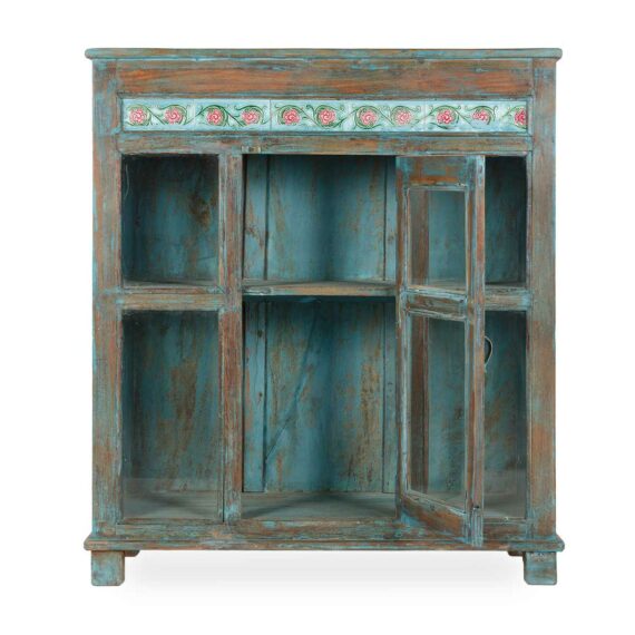 Vintage wood crockery cabinet,