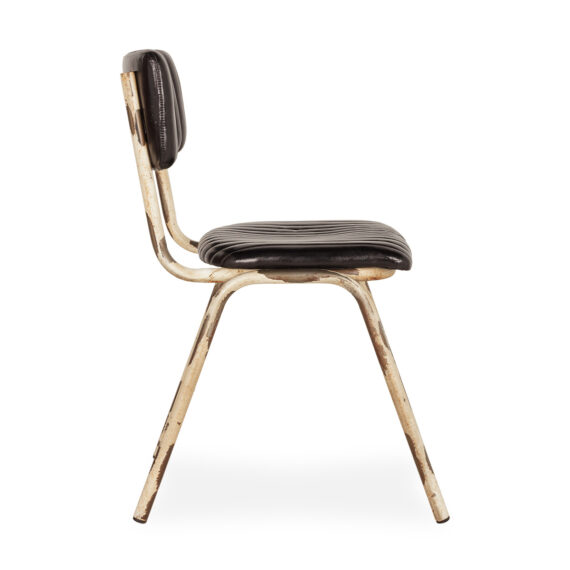 Armless bar chairs leather.