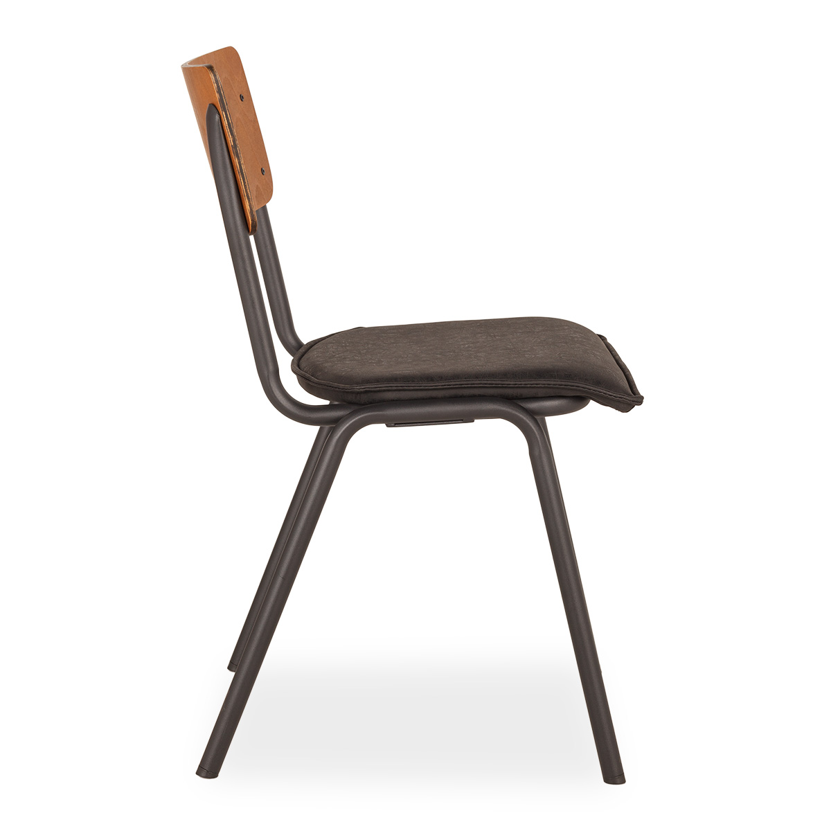 Vue de côté de la chaise Adele. Chaises pour bars FS.