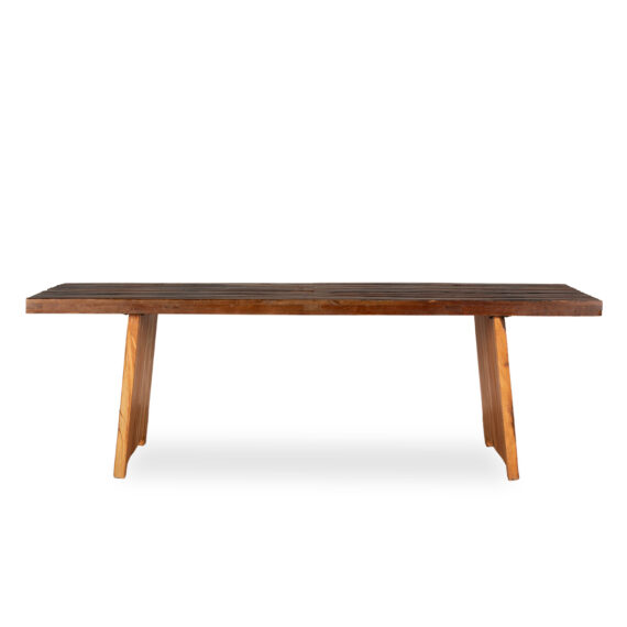 Long dining table.