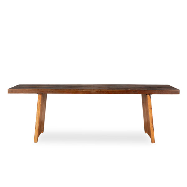 Long dining table.