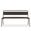 Backed bench.