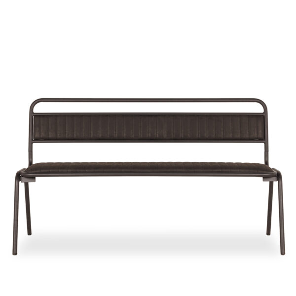 Banc avec dossier.