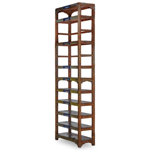 Antique shelving.