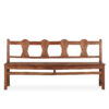 Banc en vieux bois tourné.