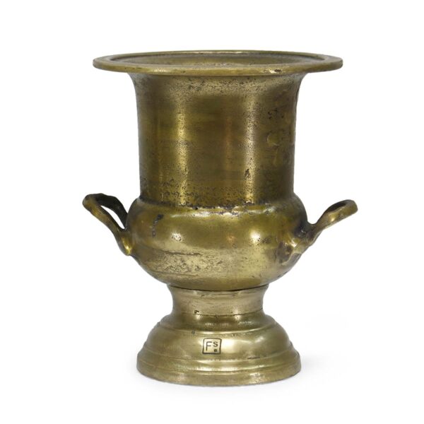 Golden champagne bucket.
