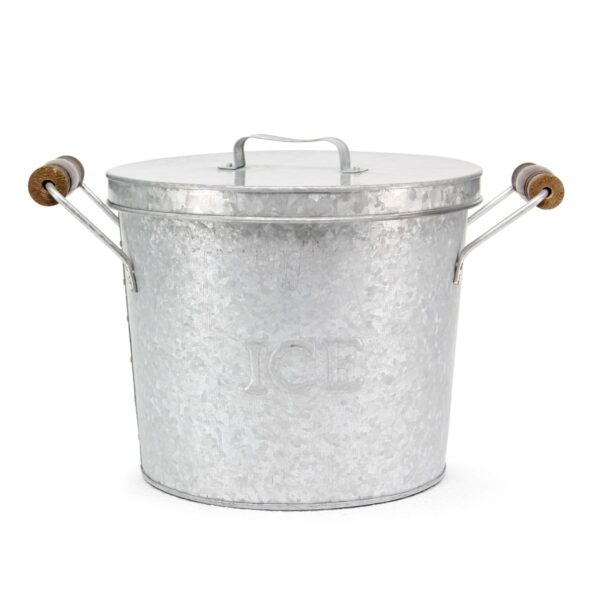 Ice bucket with lid.