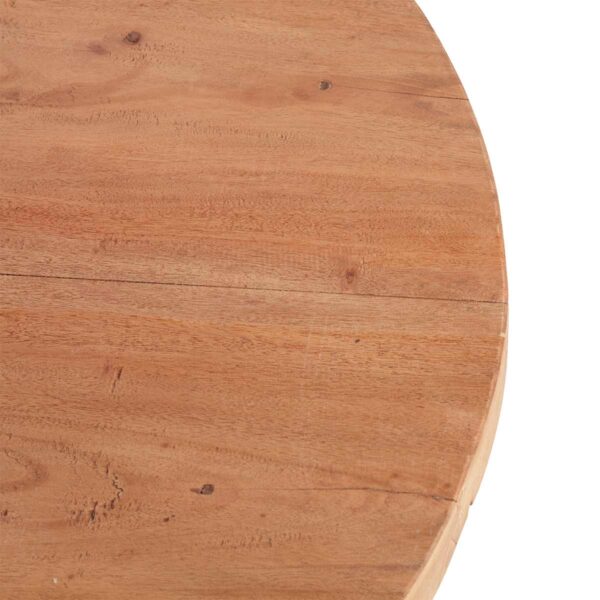 Low wooden table.
