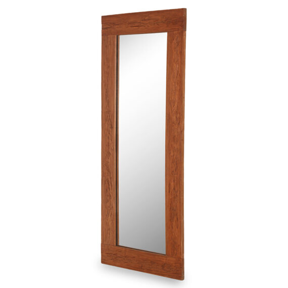 Miroir mur bois.