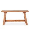 Rustic wooden bench.