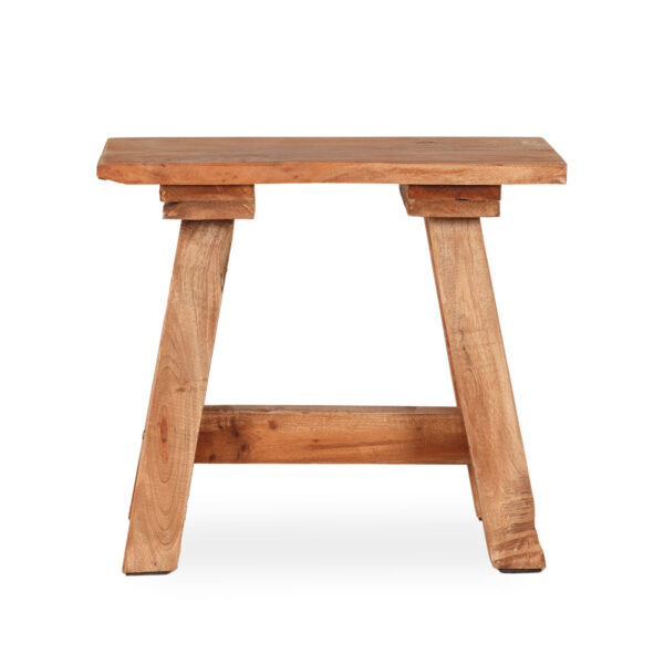 Tabouret bas bois.