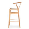 Stool natural wood.