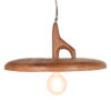 Wood pendant lamp.