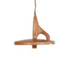 Wooden pendant lamp.