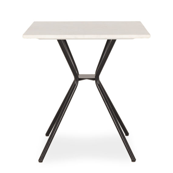 Marble tables.