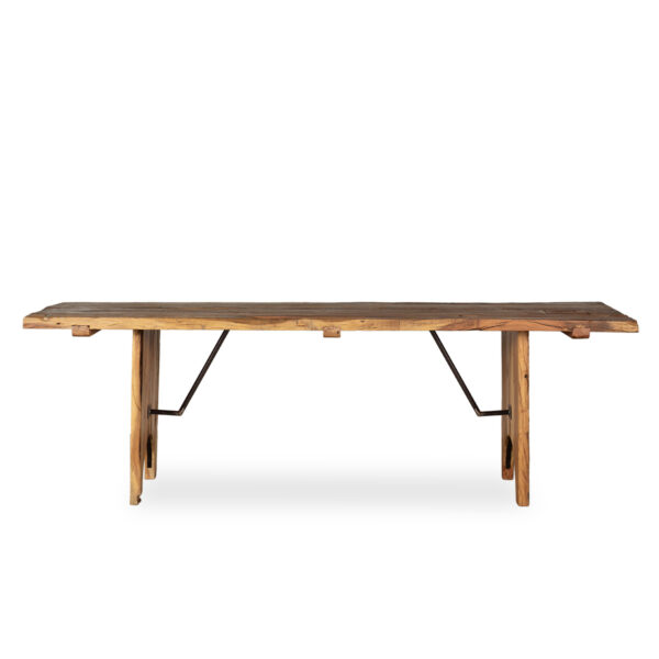 Large solid wood tables.
