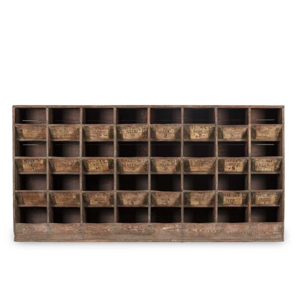 Mueble casillero.