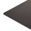 Square outdoor table.
