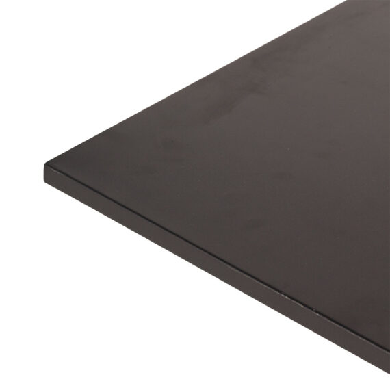 Square outdoor table.